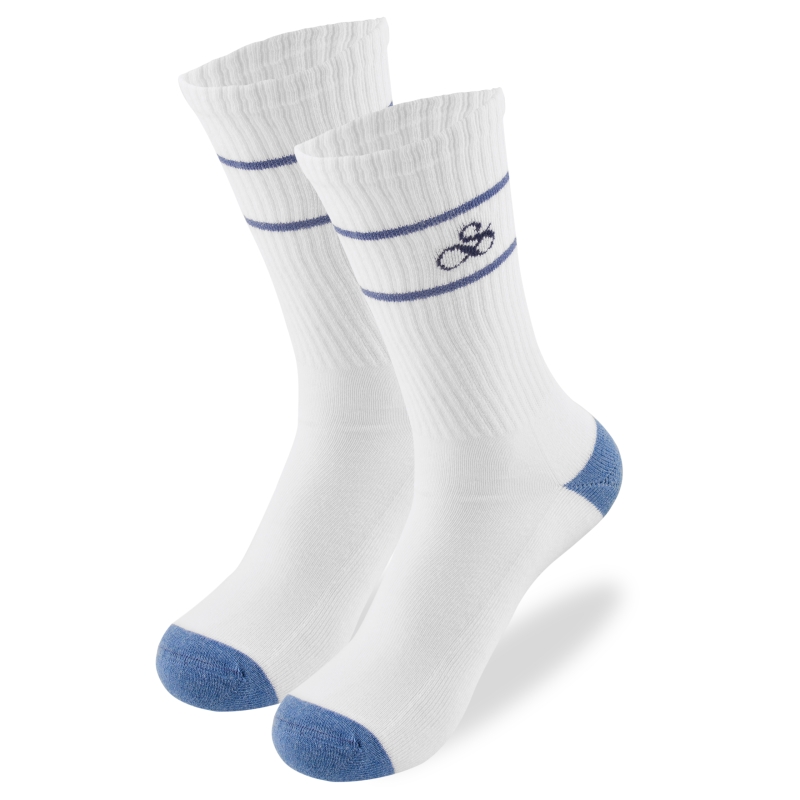 Skarpety męskie Scotch and Soda białe z niebieskimi detalami