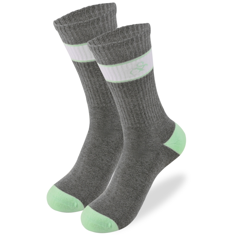 Skarpety męskie Scotch and Soda ciemnoszare z zielonym akcentem