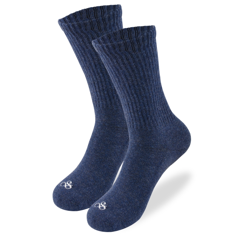 Skarpety męskie Scotch and Soda ciemnoniebieskie z białym haftem