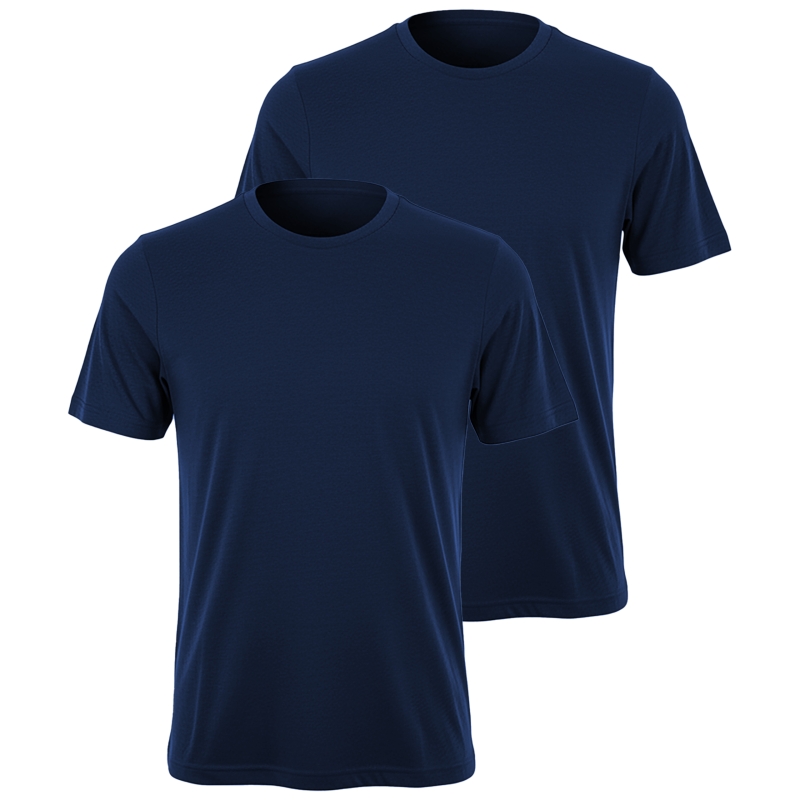T-Shirt męski Puma granatowy w komplecie 2 sztuki