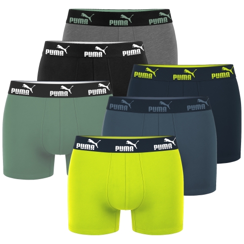 Puma Bokserki Męskie 6 sztuk Majtki Bawełna Kolor Mix