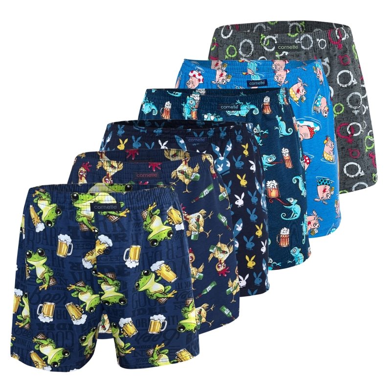 Komplet bokserek męskich Cornette w kolorowe wzory