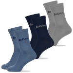 Lee Cooper Skarpety Męskie 3 pary Długie Bawełna Logo Niebieskie