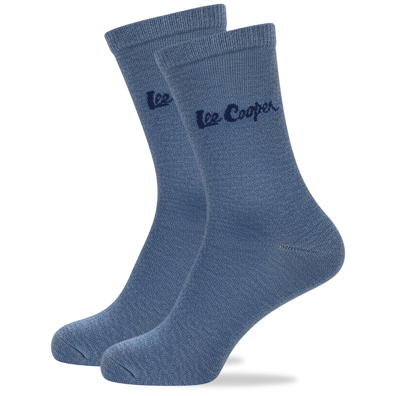 Niebieskie skarpety męskie bawełniane Lee Cooper