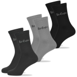 Lee Cooper Skarpety Męskie 3 pary Długie Bawełna Logo Szare