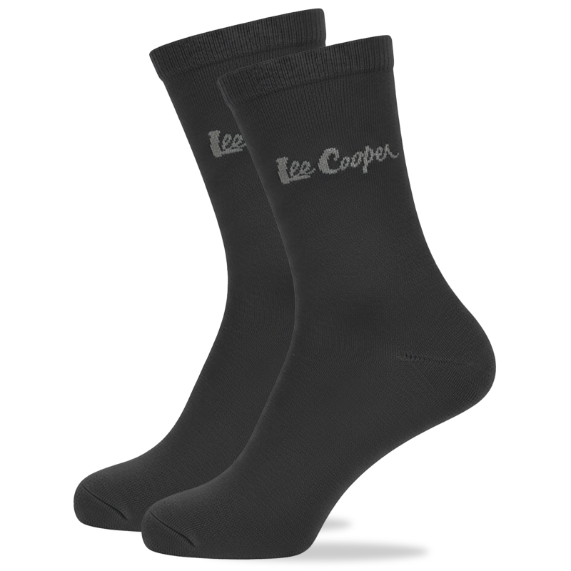 Skarpety męskie Lee Cooper grafitowe bawełniane długie klasyczne casualowe