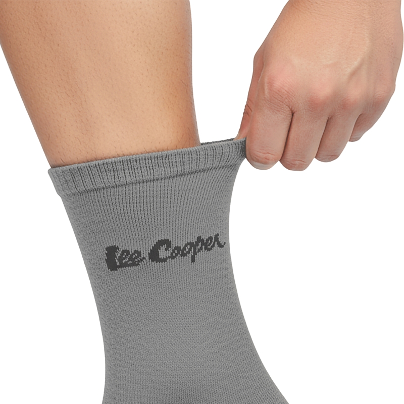 Skarpety męskie Lee Cooper szare bawełniane elastyczne, prezentacja produktu
