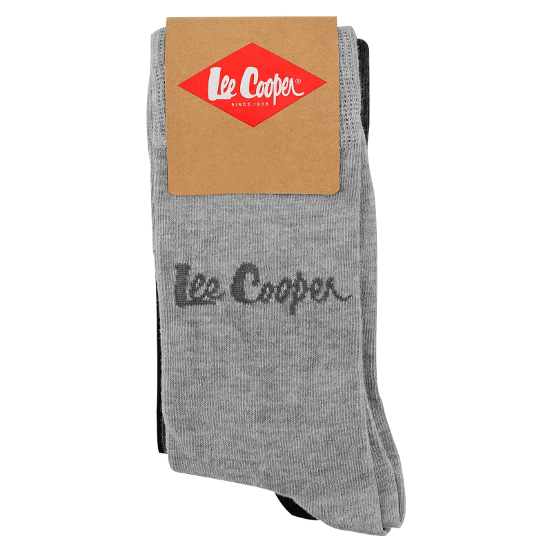 Opakowanie skarpet męskich Lee Cooper bawełnianych szarych 3 pary