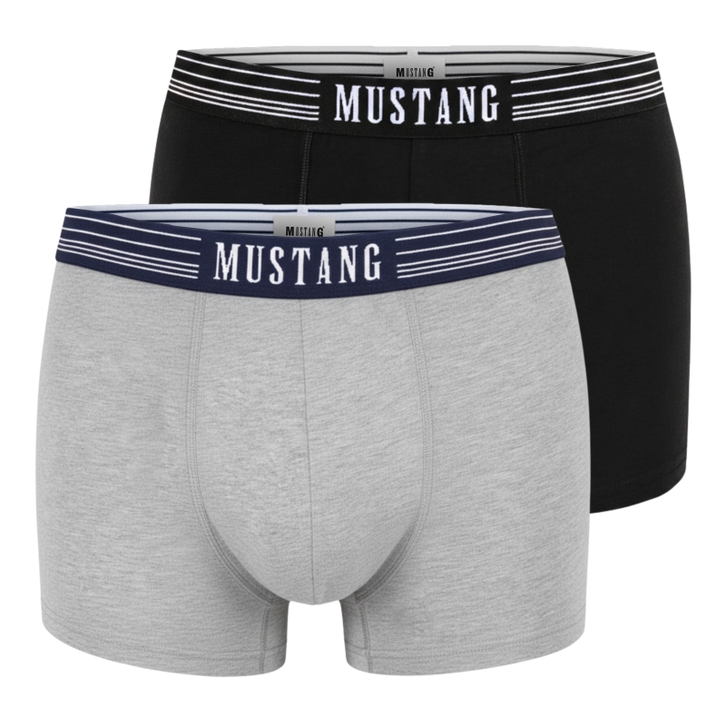 Mustang bokserki męskie czarne i jasnoszare