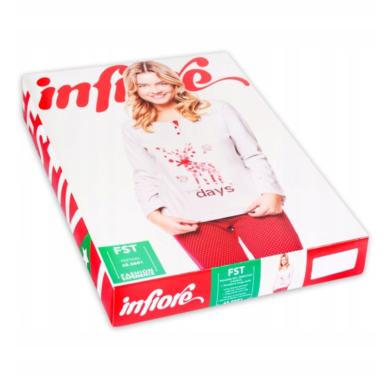 Opakowanie piżamy damskiej Infiore świątecznej Model