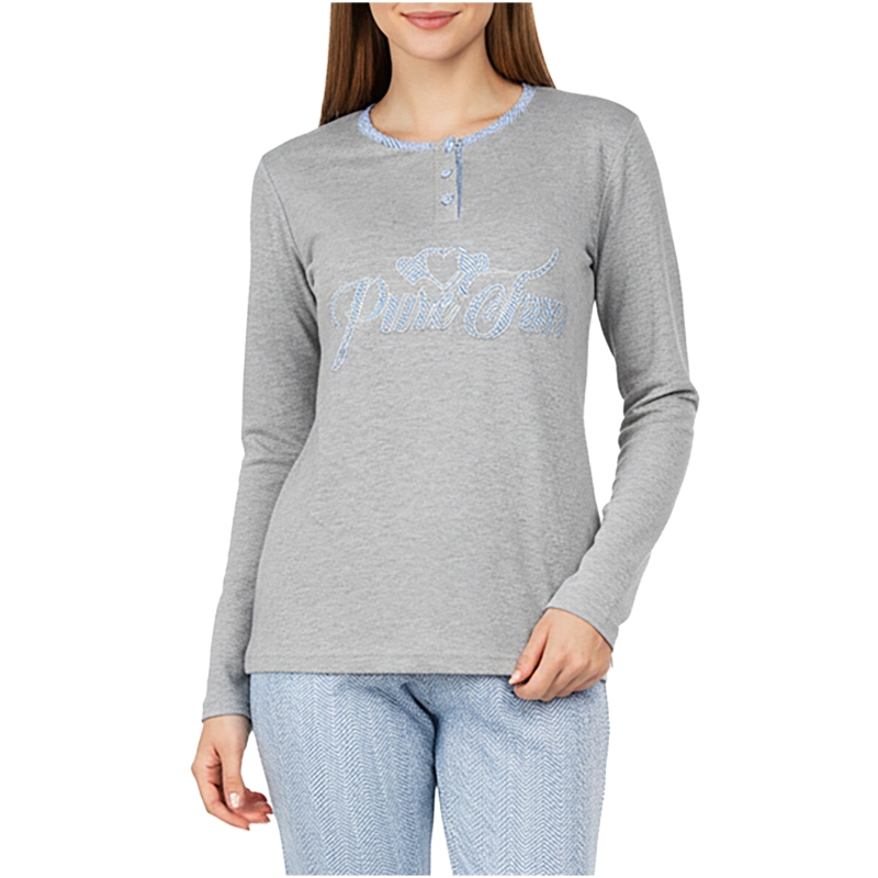 Góra piżamy damskiej Infiore szara