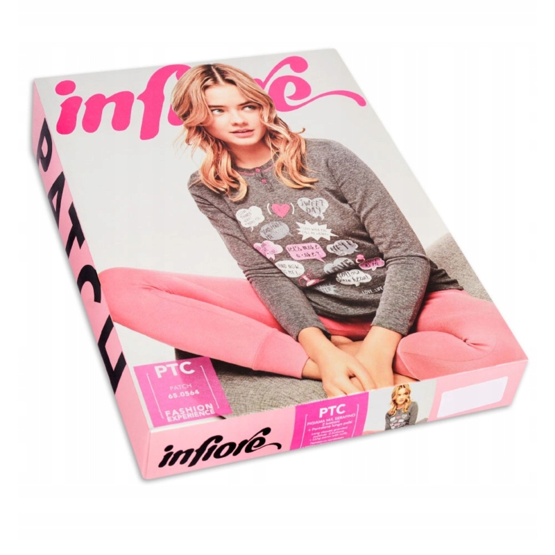 Opakowanie piżamy damskiej Infiore w kolorze grafitowym