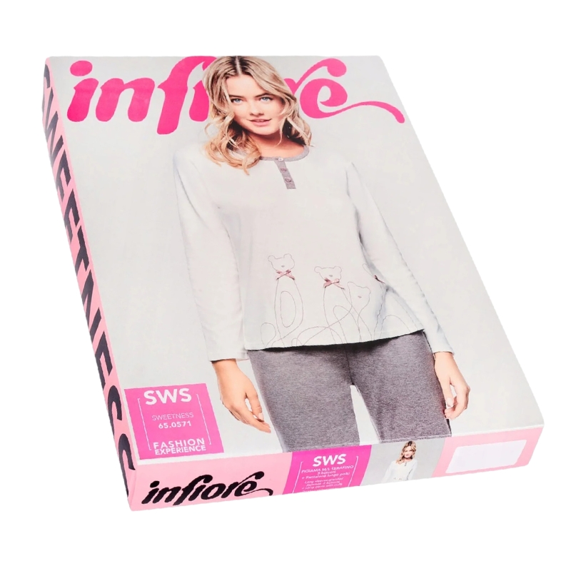 Opakowanie piżamy damskiej Infiore w kolorze białym