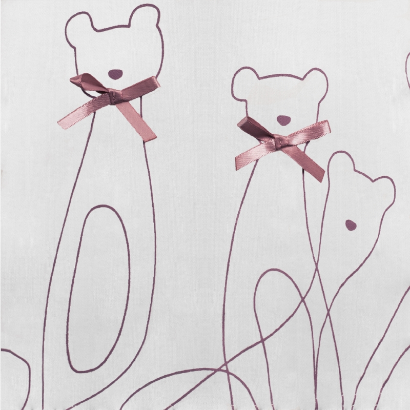 Zbliżenie na wzór misiów piżamy damskiej Infiore