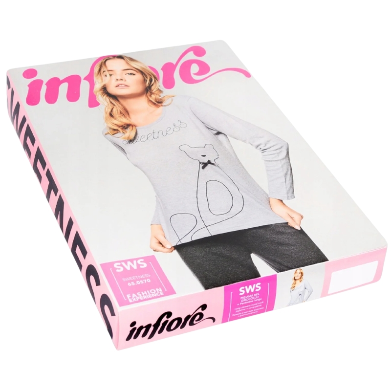 Opakowanie piżamy damskiej Infiore w kolorze białym