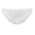 Esotiq Figi Damskie Koronkowe Białe RUTH