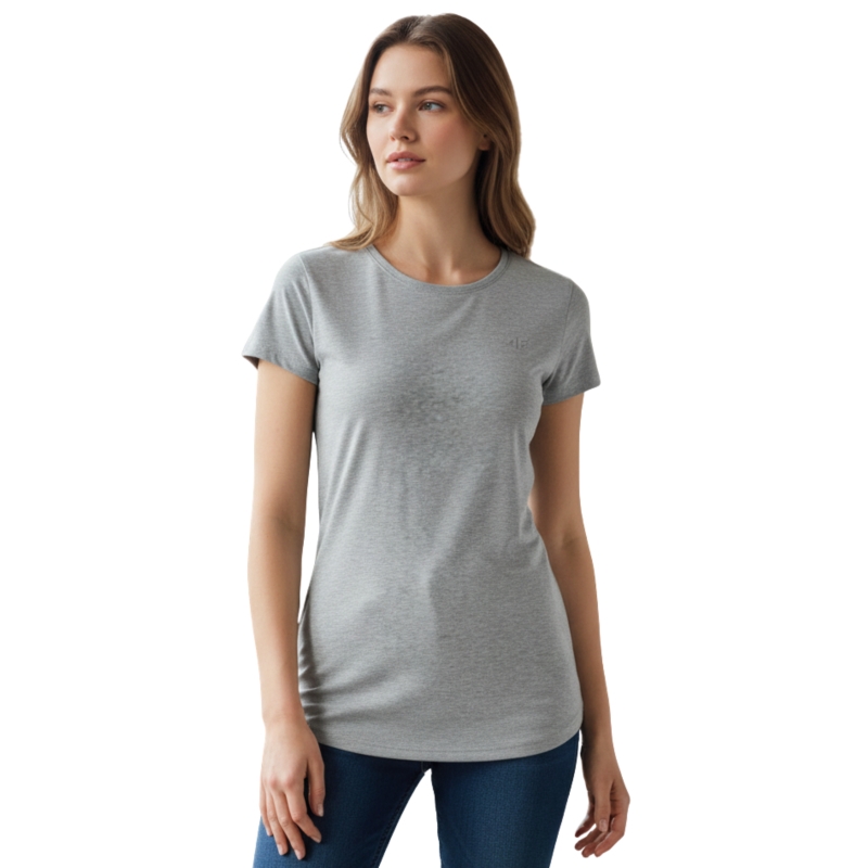 4F T-shirt Koszulka Damska TSD001 Szara Model