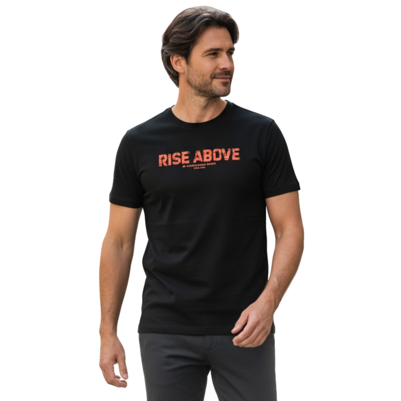Koszulka męska 4F T-shirt czarna model TTSHM488. Model