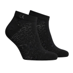CALVIN KLEIN Skarpety Męskie Krótkie Bawełna 2 Pary Czarne ONE SIZE