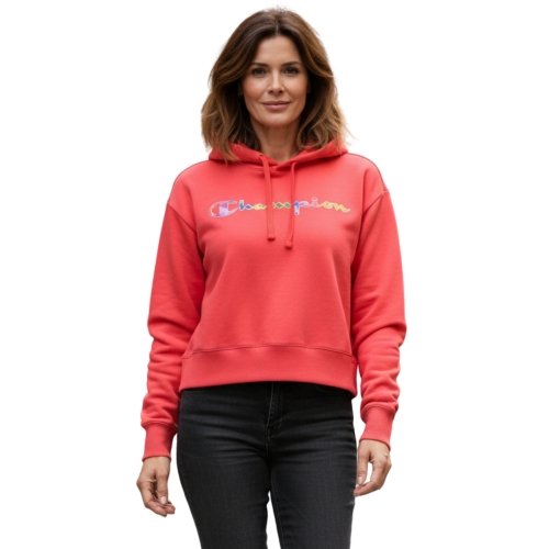 CHAMPION Bluza Damska 114982 z kapturem Różowa Model