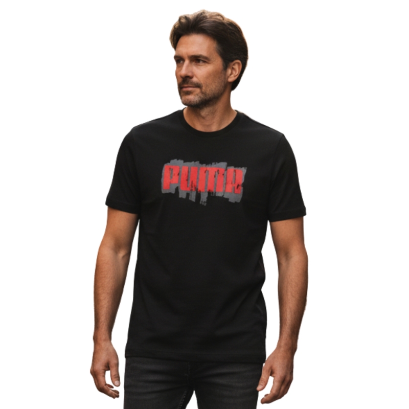 PUMA Koszulka Męska Graphics 674475 Czarna Model