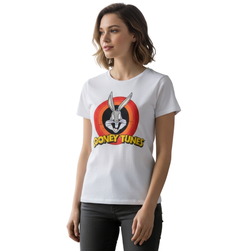 LOONEY TUNES Koszulka Damska T-shirt Zwariowane Melodie Królik Bugs Model