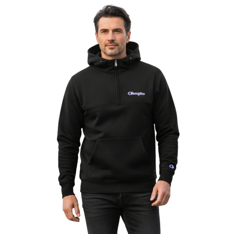 CHAMPION Bluza Męska Ocieplana 217866 CZARNA Model