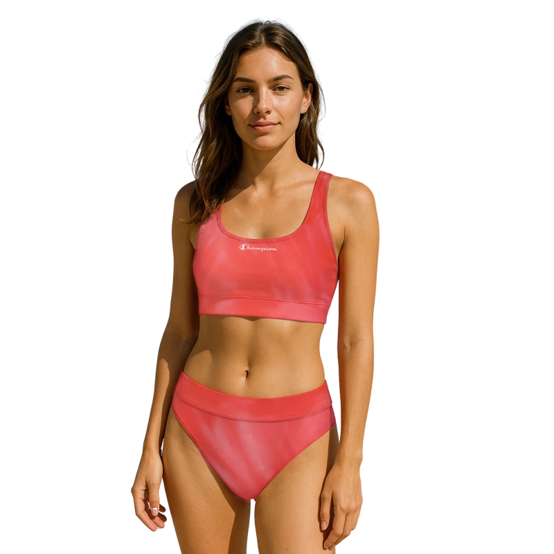 Champion Strój Kąpielowy Dwuczęściowy Różowy Bikini Top Model