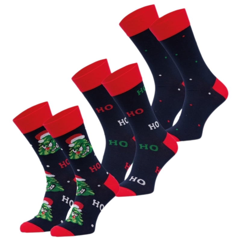 CORNETTE Skarpety Świąteczne Premium GRINCH Zestaw 3 Pary