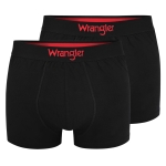 WRANGLER Bokserki Męskie TRUNK Bawełna 22055 2 sztuki Czarne