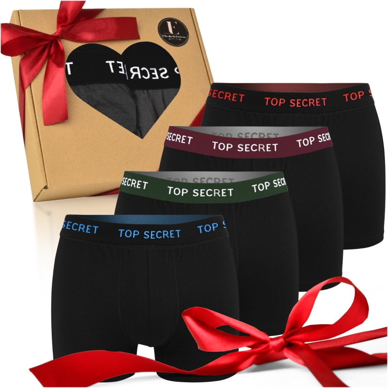 Zestaw czterech bokserek Top Secret w opakowaniu prezentowym