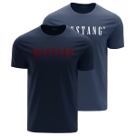 Mustang Zestaw Koszulek Męskich T-shirt Niebieski Bawełna 2 sztuki