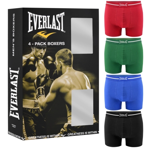 Everlast Bokserki Męskie EV004 Kolor Bawełna 4 sztuki