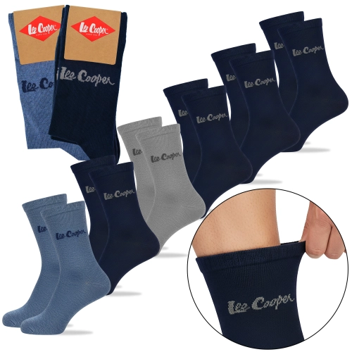 Lee Cooper Skarpety Męskie 6 par Długie Bawełna Logo