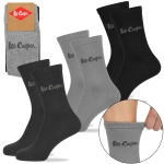 Lee Cooper Skarpety Męskie 3 pary Długie Bawełna Logo Szare