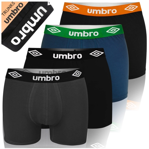UMBRO Bokserki Męskie Stonowane Kolory 4 sztuki