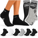 UMBRO Skarpety Uniwersalne Quarter Zakostki 6 par