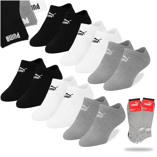 Puma Skarpety Stopki Sneaker Zestaw Bawełna Mix 6 par