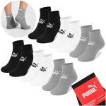 Puma Skarpety Zakostki Quarter Zestaw Bawełna Mix 6 par