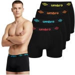 UMBRO Bokserki Męskie Czarne 4 sztuki
