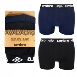 UMBRO Bokserki Męskie Granatowe Czarne 2 sztuki