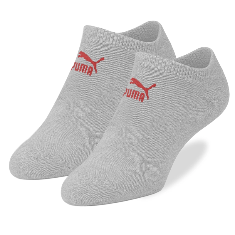 Szare stopki PUMA z czerwonym logo