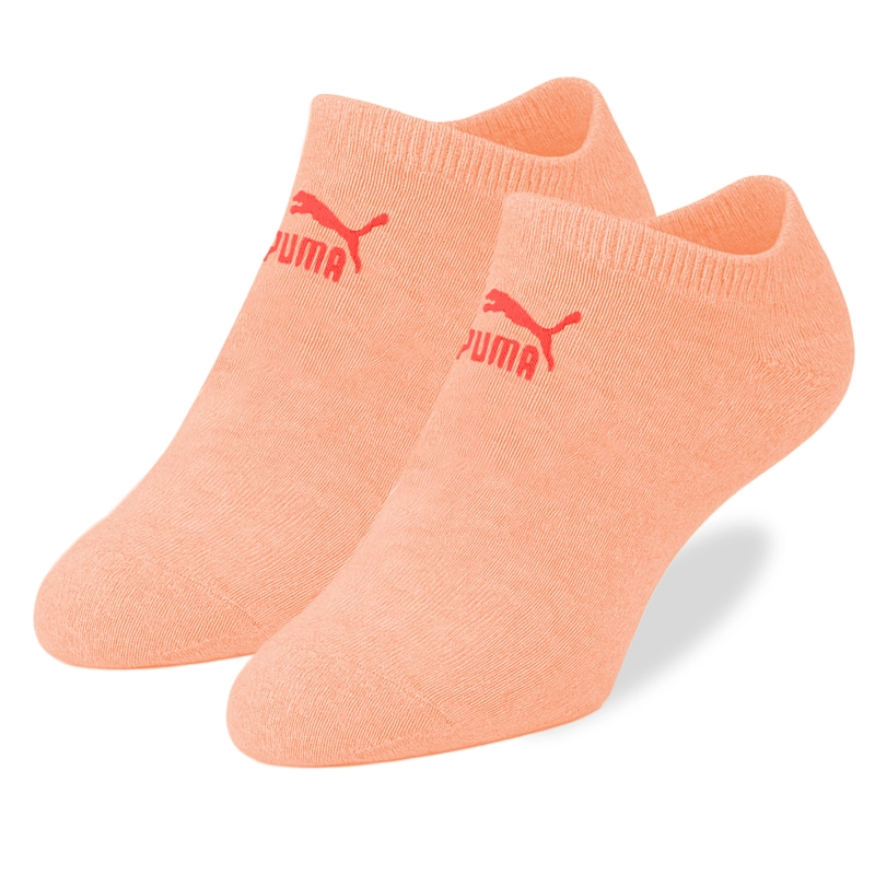 Para brzoskwiniowych stopek PUMA z czerwonym logo