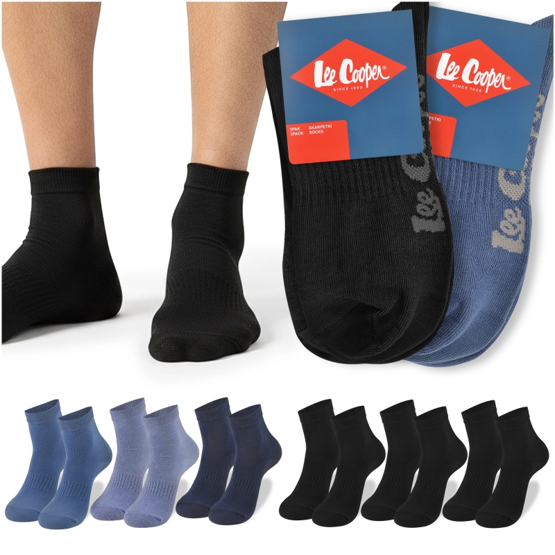Zestaw skarpet Lee Cooper za kostkę w czterech kolorach.