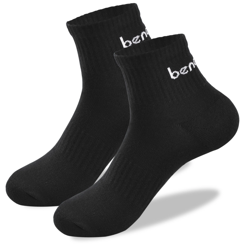 Para czarnych skarpet Benetton z logo na cholewce