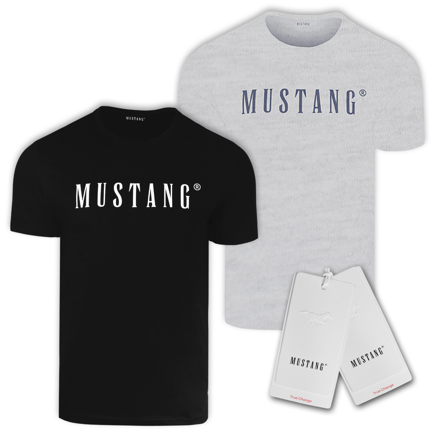 Mustang Koszulki Męskie 2 Sztuki