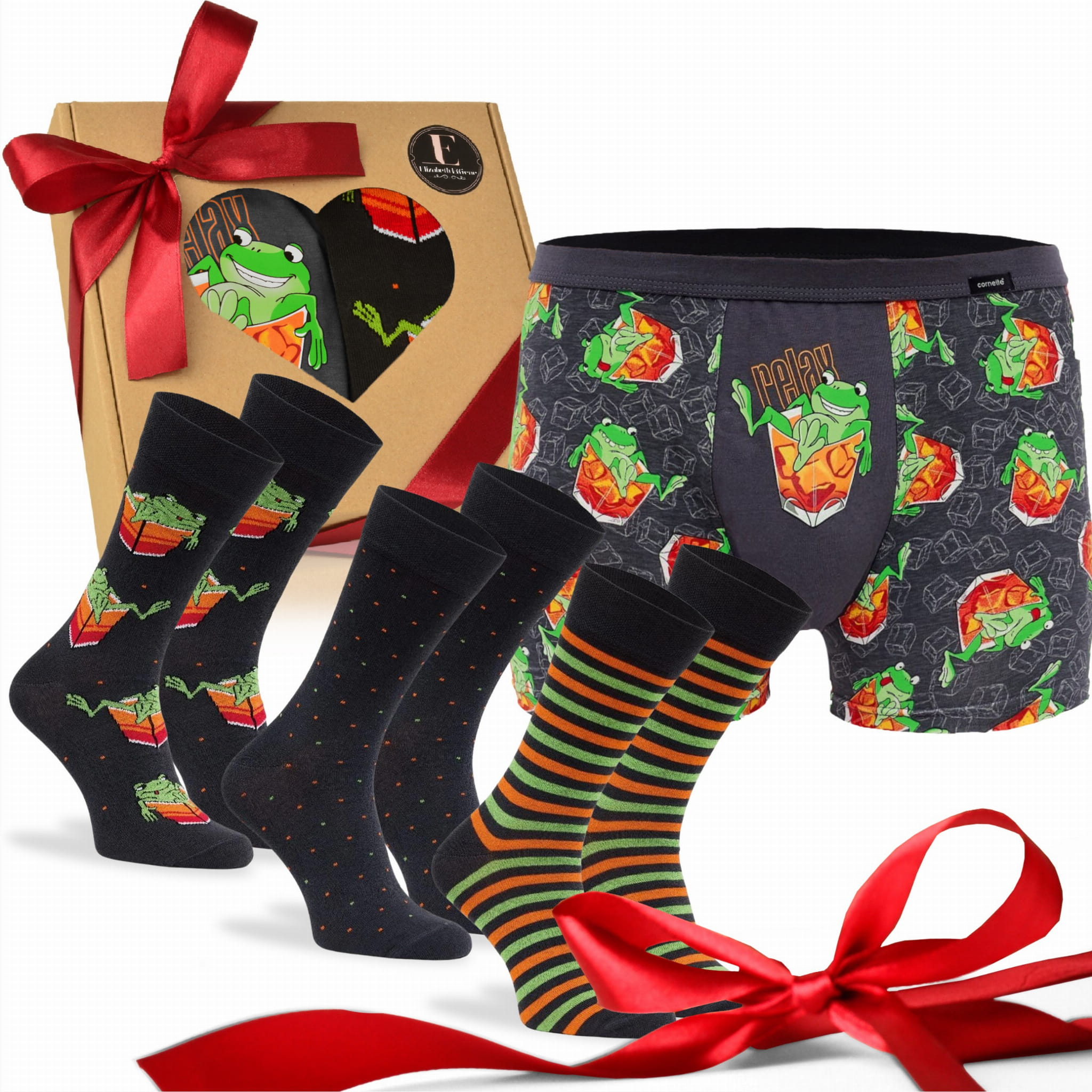 Prezent dla mężczyzny bokserki i skarpety Cornette