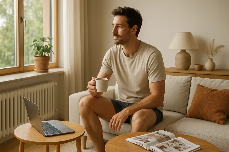 Stylowy mężczyzna w bokserkach męskich – wygoda i komfort